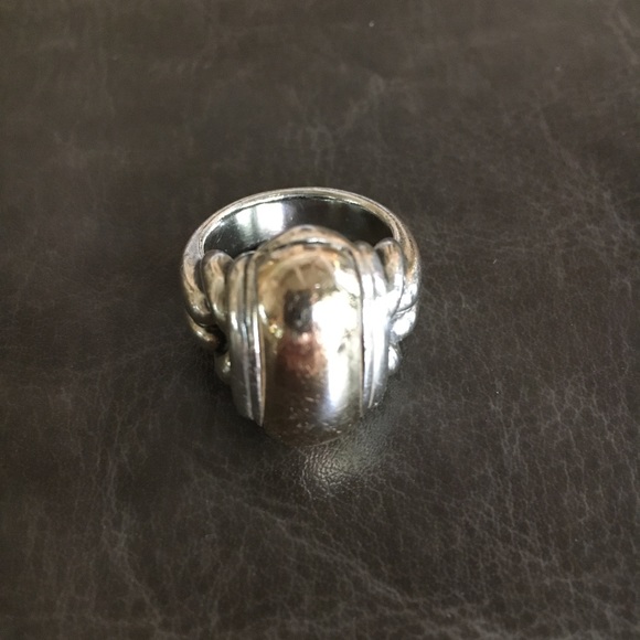 Sterling Silver with Gold Ring - size 7 - Picture 2 of 8